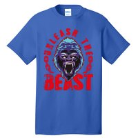 Gorilla Unleash The Beast Gym Mode Fitness Motivation Quote Gift Tall T-Shirt