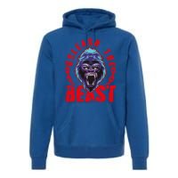 Gorilla Unleash The Beast Gym Mode Fitness Motivation Quote Gift Premium Hoodie