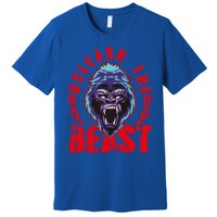 Gorilla Unleash The Beast Gym Mode Fitness Motivation Quote Gift Premium T-Shirt