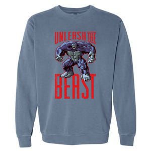 Gorilla Unleash The Beast Motivation Gym Mode Fitness Gift Garment-Dyed Sweatshirt