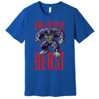 Gorilla Unleash The Beast Motivation Gym Mode Fitness Gift Premium T-Shirt