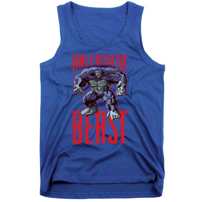 Gorilla Unleash The Beast Motivation Gym Mode Fitness Gift Tank Top