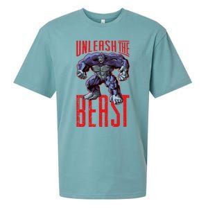 Gorilla Unleash The Beast Motivation Gym Mode Fitness Gift Sueded Cloud Jersey T-Shirt