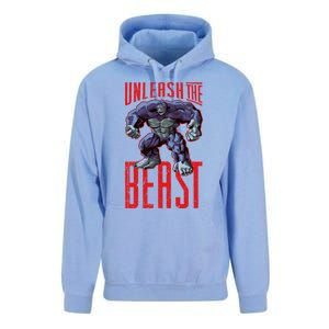 Gorilla Unleash The Beast Motivation Gym Mode Fitness Gift Unisex Surf Hoodie