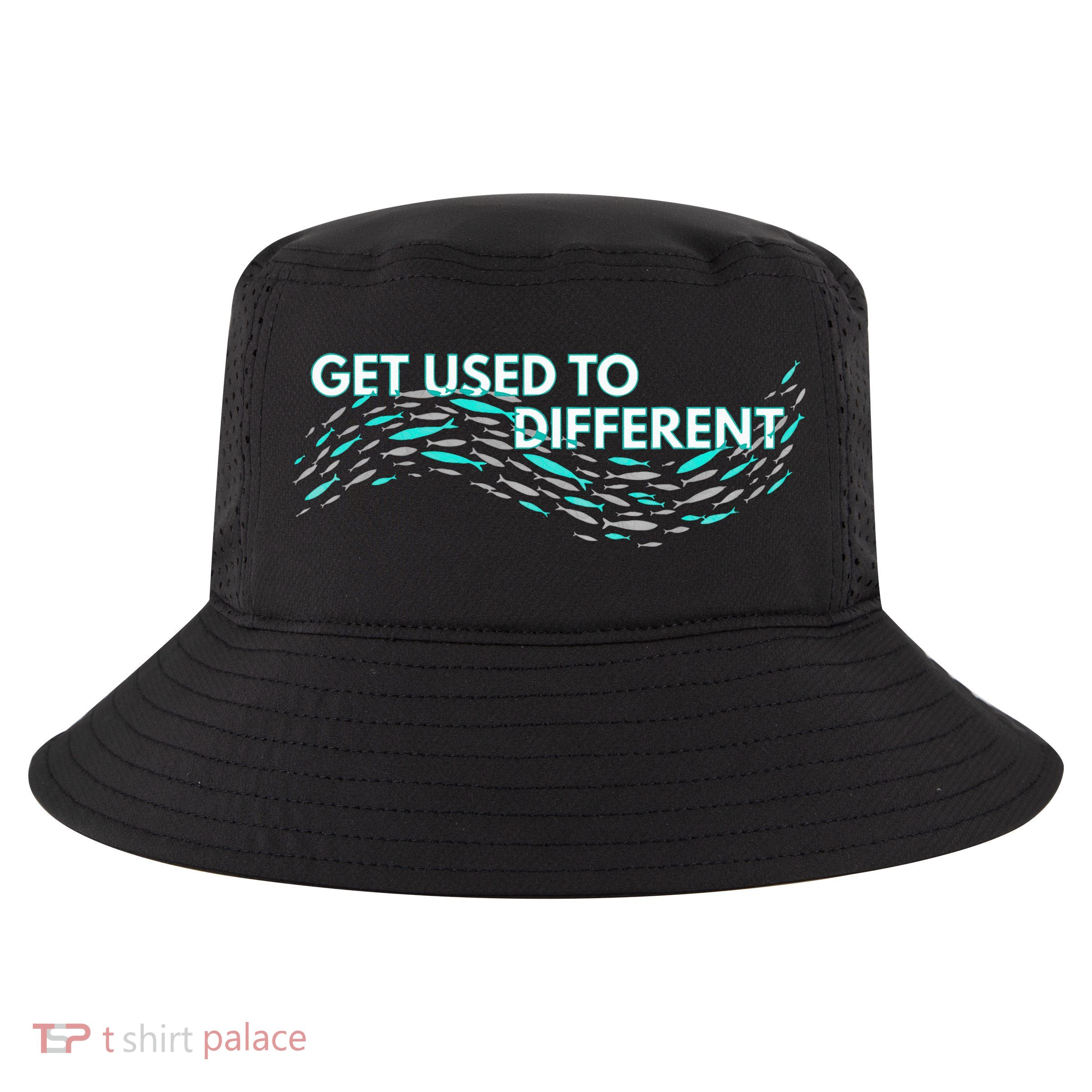 Get Used To Different X Chosen X Fish Against The Current Cool Comfort Performance Bucket Hat