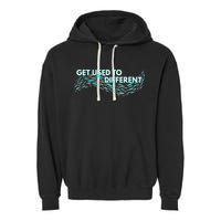 Get Used To Different X Chosen X Fish Against The Current Garment-Dyed Fleece Hoodie