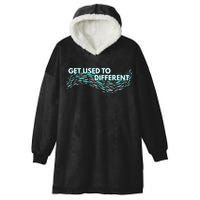 Get Used To Different X Chosen X Fish Against The Current Hooded Wearable Blanket