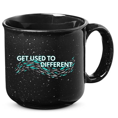 Get Used To Different X Chosen X Fish Against The Current 15oz Campfire Ceramic Mug