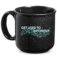 Get Used To Different X Chosen X Fish Against The Current 15oz Campfire Ceramic Mug