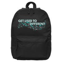 Get Used To Different X Chosen X Fish Against The Current 16 in Basic Backpack