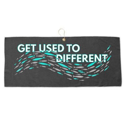 Get Used To Different X Chosen X Fish Against The Current Large Microfiber Waffle Golf Towel