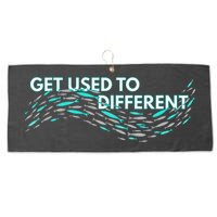 Get Used To Different X Chosen X Fish Against The Current Large Microfiber Waffle Golf Towel