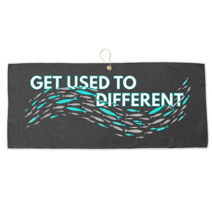 Get Used To Different X Chosen X Fish Against The Current Large Microfiber Waffle Golf Towel