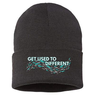 Get Used To Different X Chosen X Fish Against The Current Sustainable Knit Beanie
