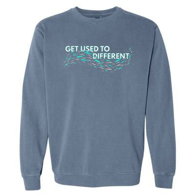 Get Used To Different X Chosen X Fish Against The Current Garment-Dyed Sweatshirt