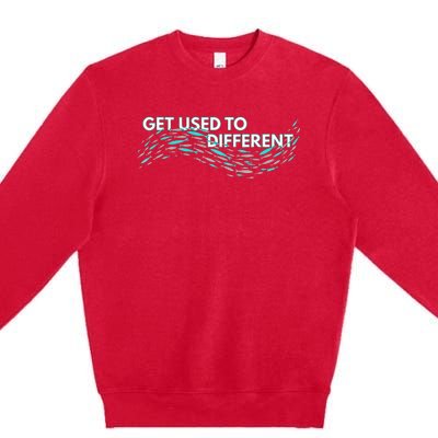 Get Used To Different X Chosen X Fish Against The Current Premium Crewneck Sweatshirt