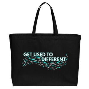 Get Used To Different X Chosen X Fish Against The Current Cotton Canvas Jumbo Tote