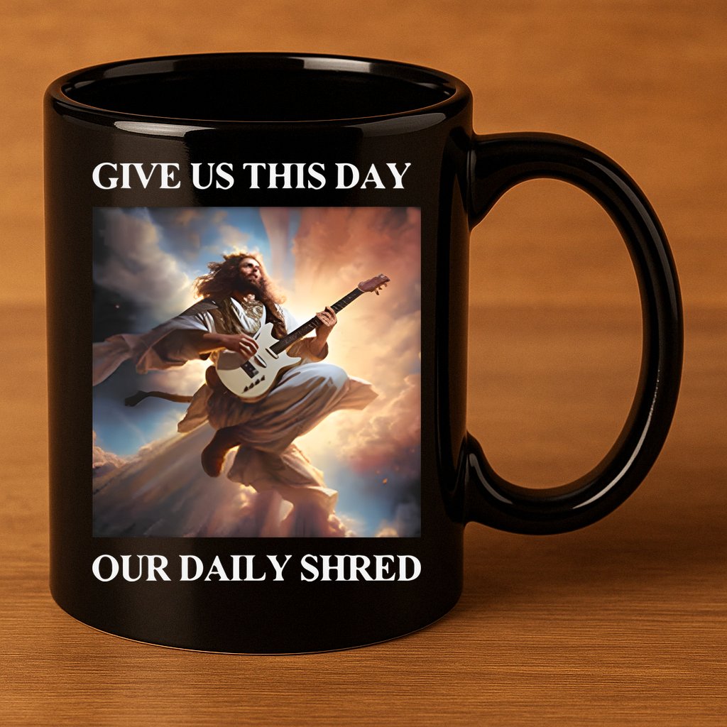 Give Us This Day Our Daily Shred 11oz C Handle Ceramic Mug