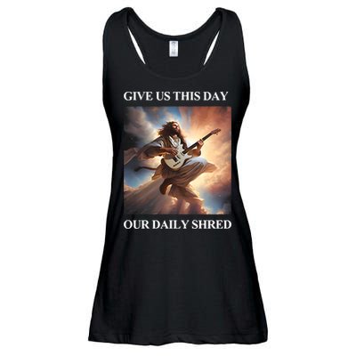 Give Us This Day Our Daily Shred Ladies Essential Flowy Tank