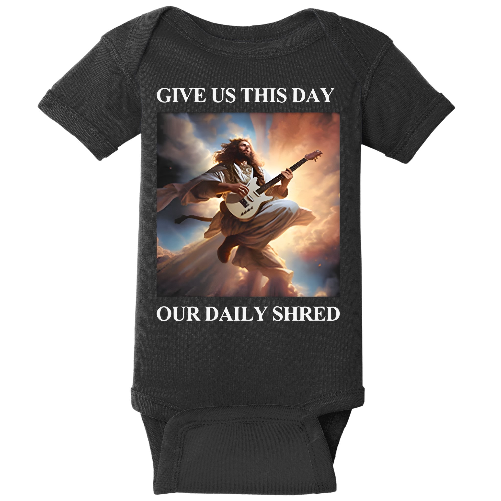 Give Us This Day Our Daily Shred Baby Bodysuit