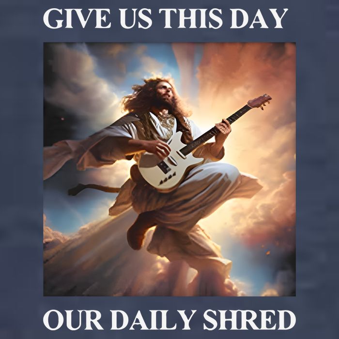 Give Us This Day Our Daily Shred Vector Backpack
