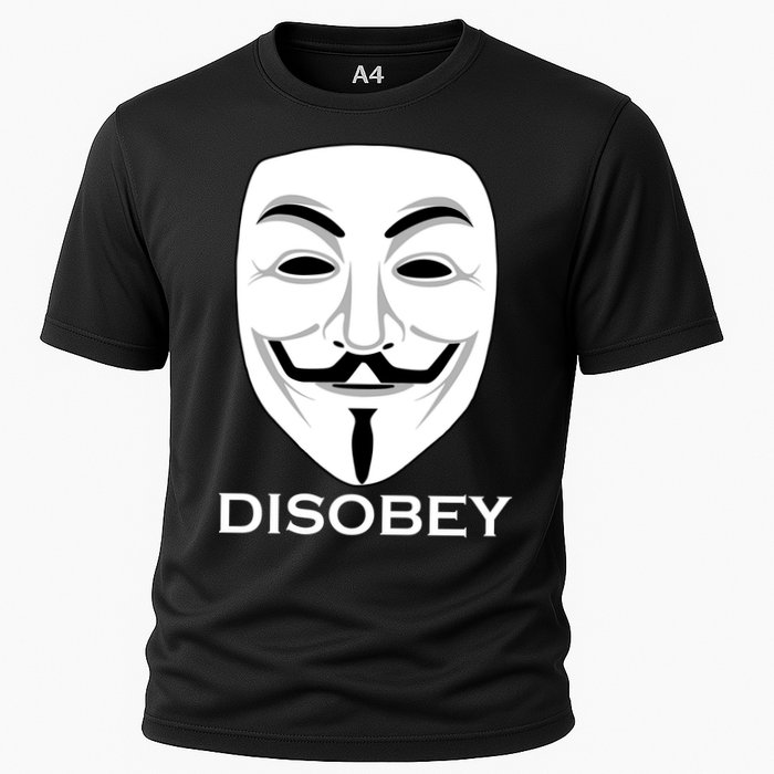 Guy Fawkes Mask Disobey Cooling Performance Crew T-Shirt