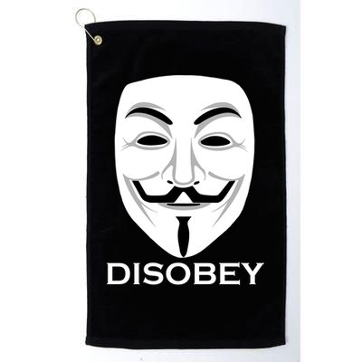 Guy Fawkes Mask Disobey Golf Towel