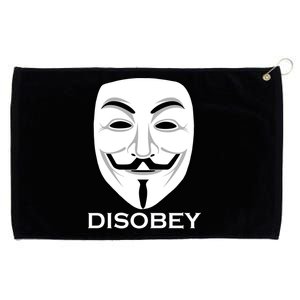 Guy Fawkes Mask Disobey Grommeted Golf Towel