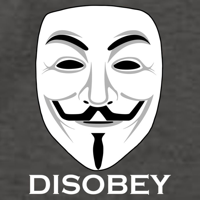 Guy Fawkes Mask Disobey Vector Backpack