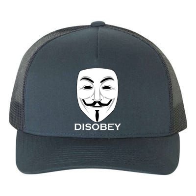 Guy Fawkes Mask Disobey Yupoong Adult 5-Panel Trucker Hat