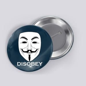 Guy Fawkes Mask Disobey Button