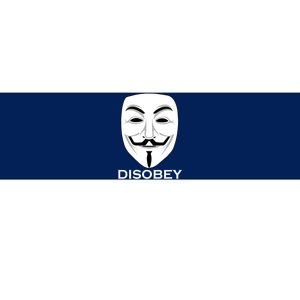 Guy Fawkes Mask Disobey Bumper Sticker