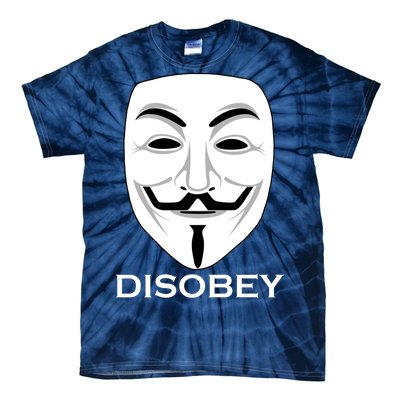 Guy Fawkes Mask Disobey Tie-Dye T-Shirt