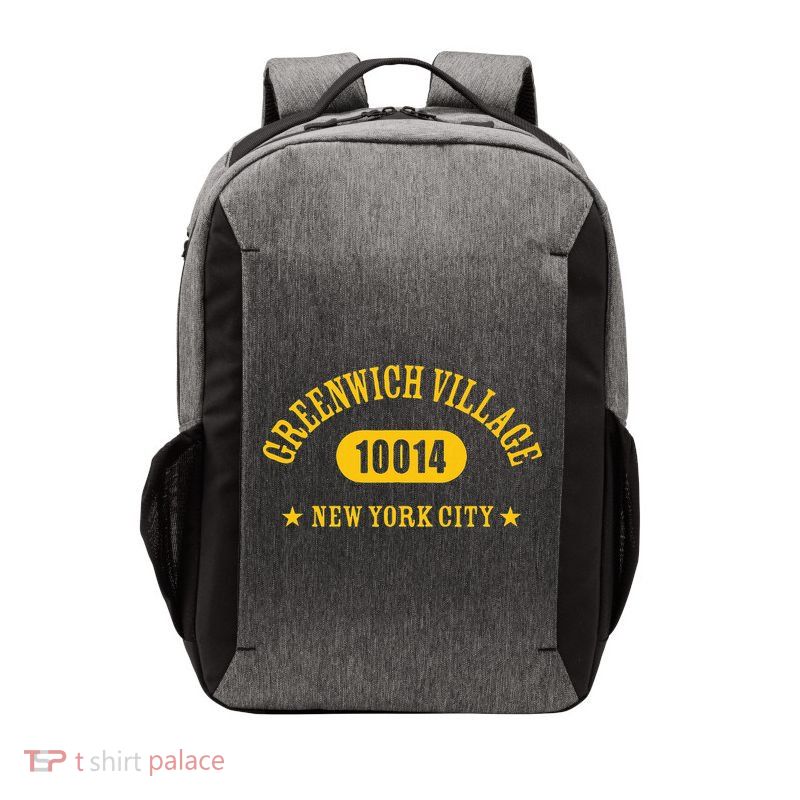 Greenwich Village 10014 New York City Nyc Athletic Design Vector Backpack