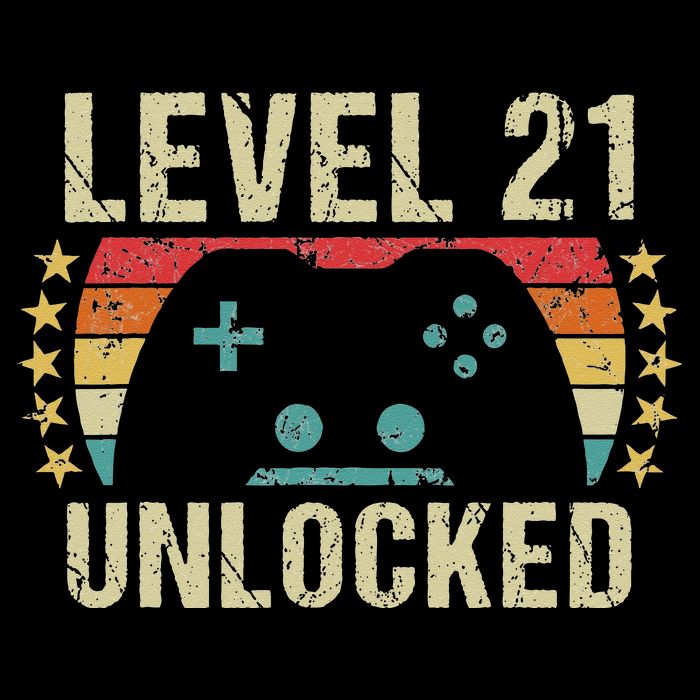 Gaming Vintage 21st Birthday Gift 21 Year Old Boy Girl Gamer Long Sleeve Shirt