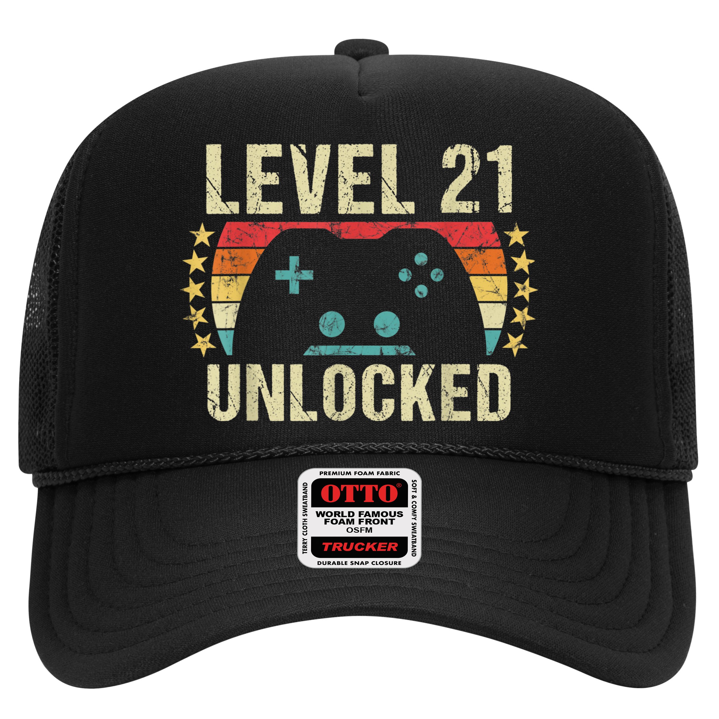 Gaming Vintage 21st Birthday Gift 21 Year Old Boy Girl Gamer Hat