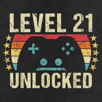 Gaming Vintage 21st Birthday Gift 21 Year Old Boy Girl Gamer Hat