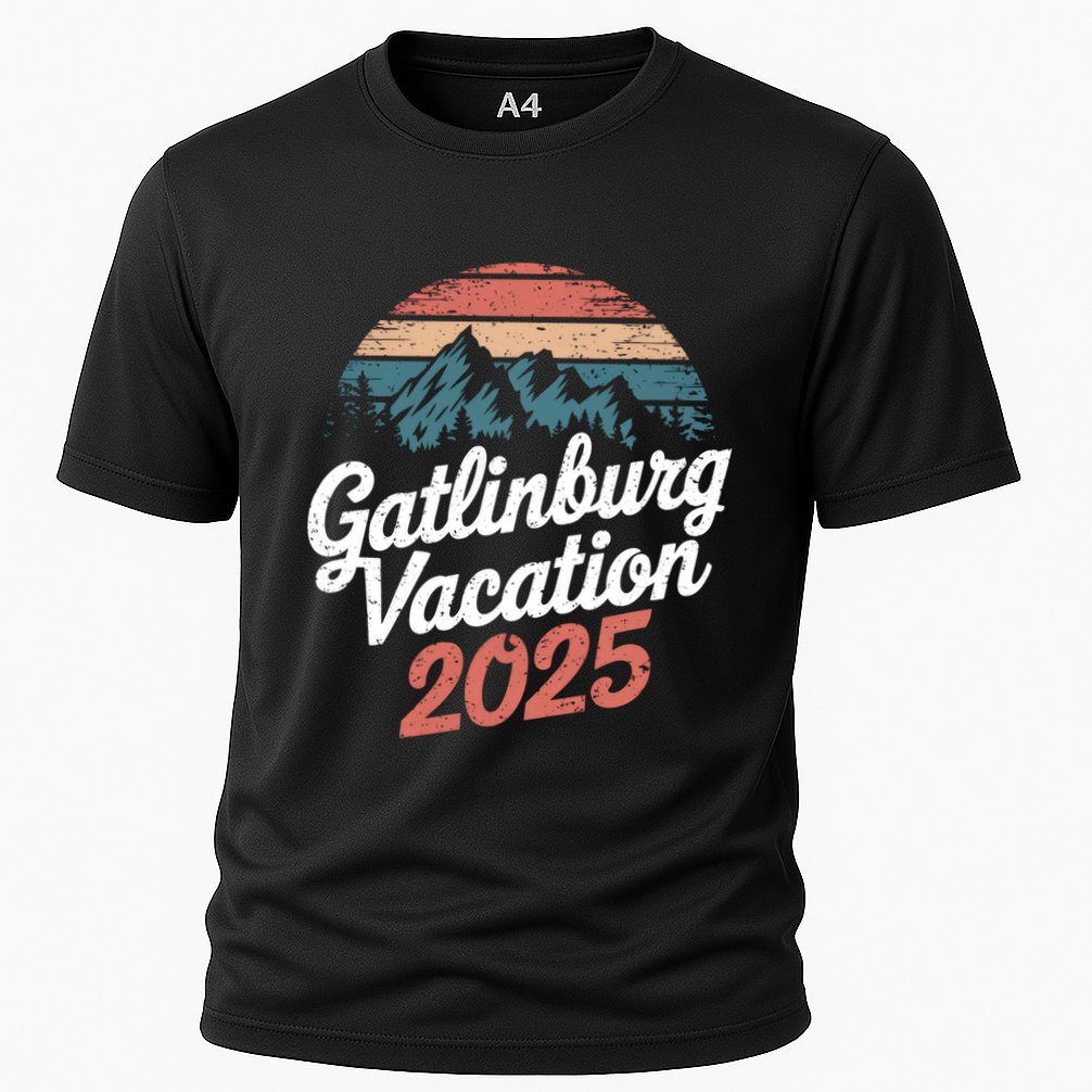 Gatlinburg Vacation 2025 Family Vacation Gift Cooling Performance Crew T-Shirt