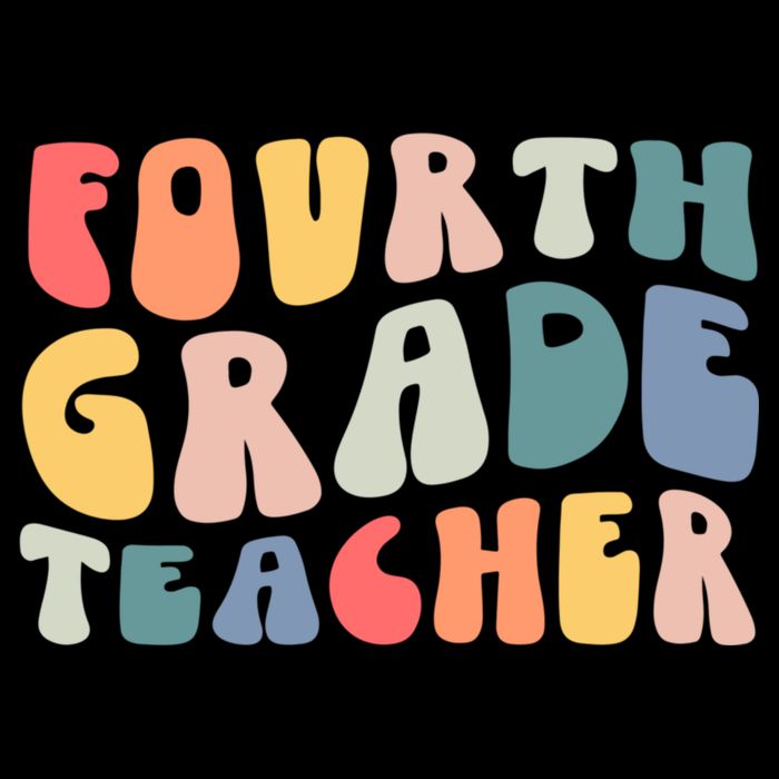 Groovy Vintage 4th Fourth Grade Teacher Back To School Visor