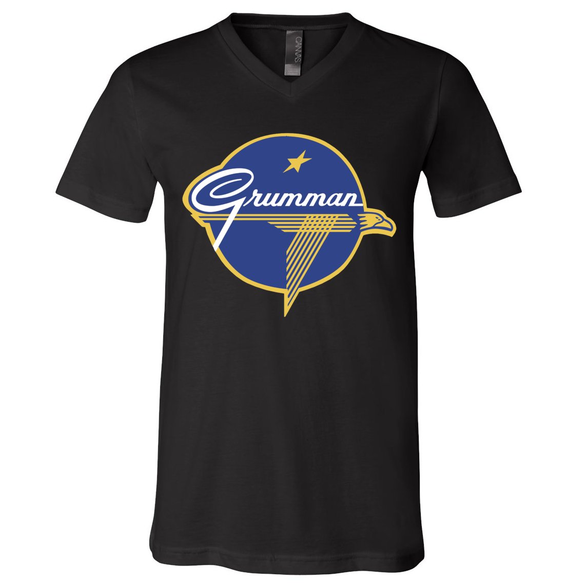 Grumman Vintage Aircraft Usa V-Neck T-Shirt