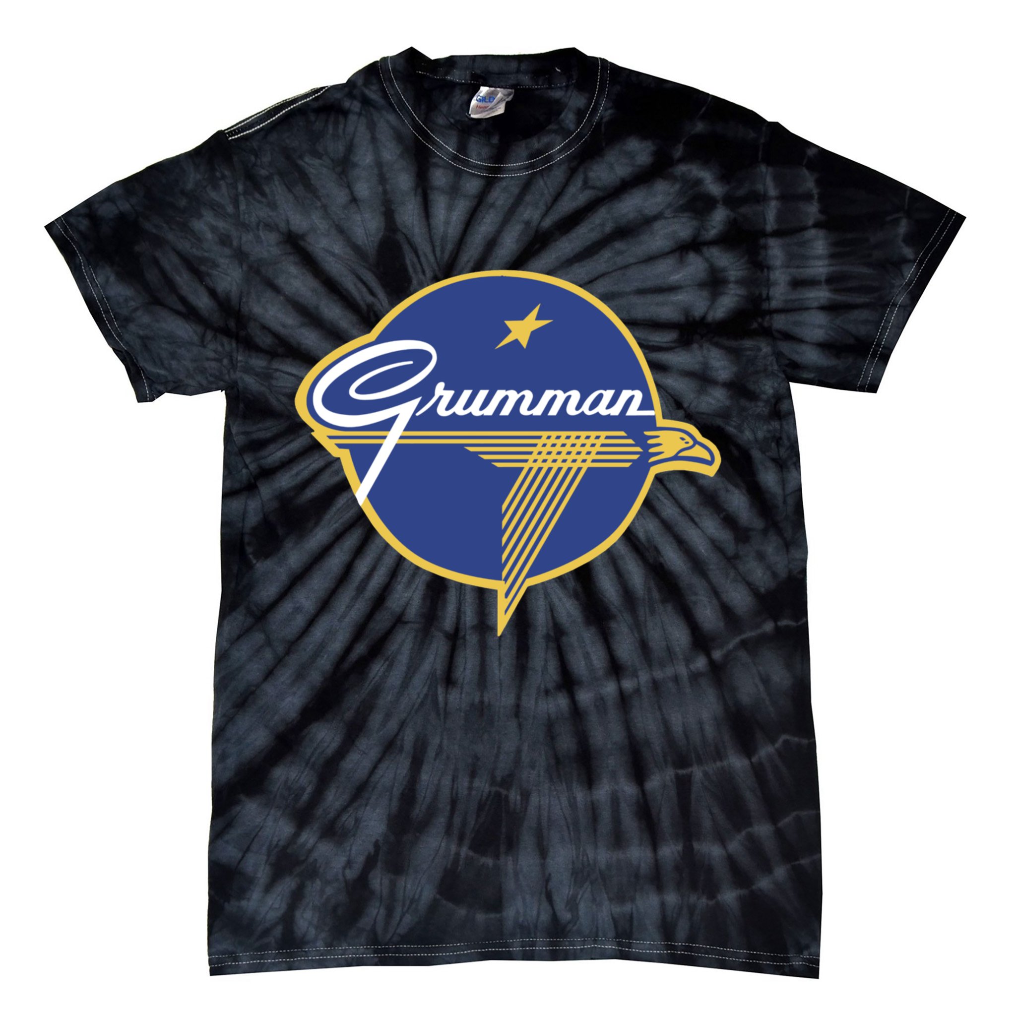 Grumman Vintage Aircraft Usa Tie-Dye T-Shirt