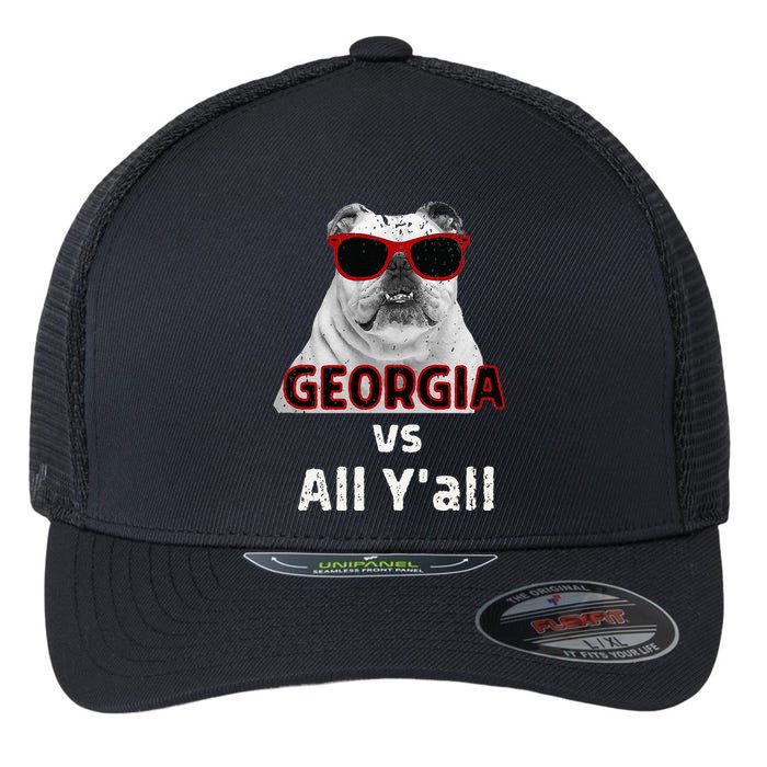 Georgia Vs All Yall Retro Vintage Flexfit Unipanel Trucker Cap