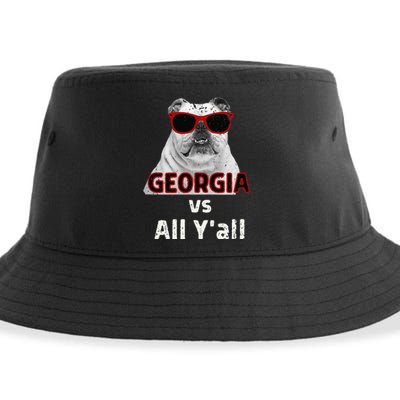 Georgia Vs All Yall Retro Vintage Sustainable Bucket Hat