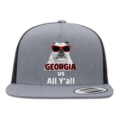 Georgia Vs All Yall Retro Vintage Flat Bill Trucker Hat