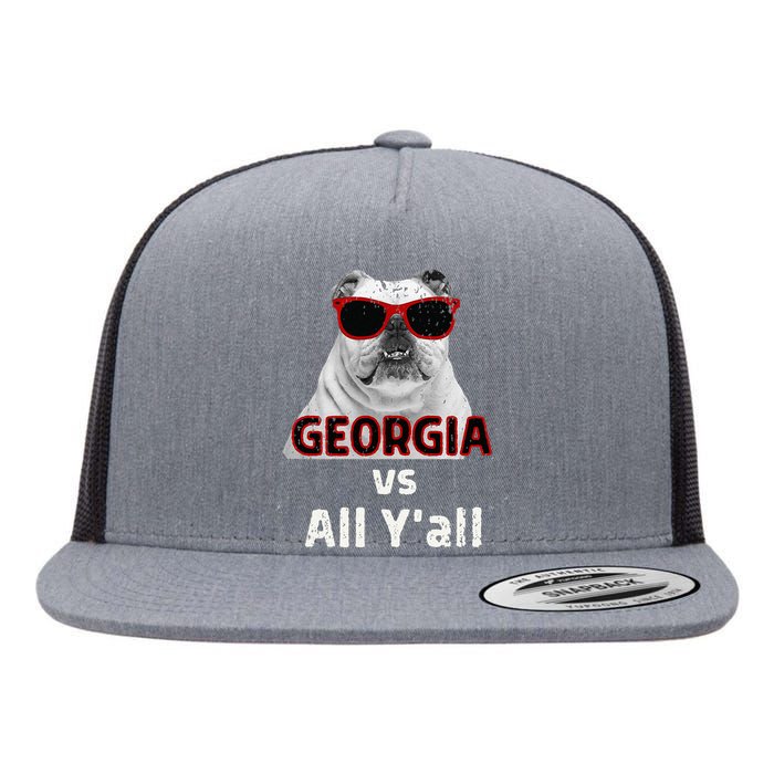 Georgia Vs All Yall Retro Vintage Flat Bill Trucker Hat