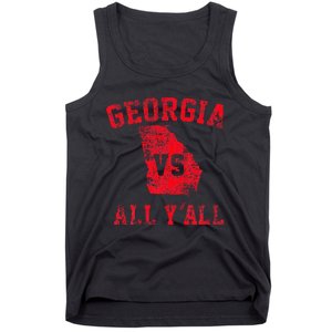 Georgia Vs All Yall For YAll Funny Georgia Tank Top