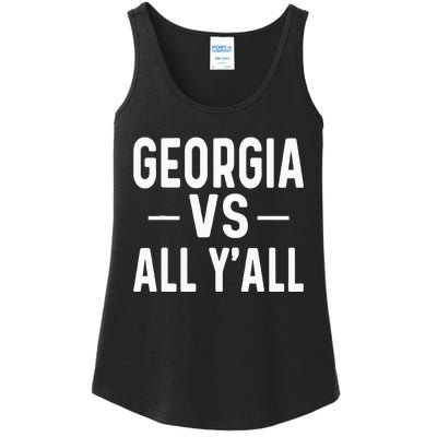 Georgia vs all y'all Ladies Essential Tank