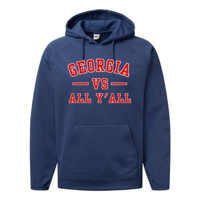 Georgia Vs All YAll Performance Fleece Hoodie