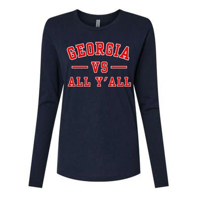 Georgia Vs All YAll Womens Cotton Relaxed Long Sleeve T-Shirt