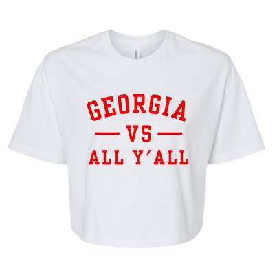 Georgia Vs All YAll Bella+Canvas Jersey Crop Tee